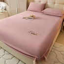 GobekUsa Cozy Velvet Fitted Sheet: Thick Warm Bed Cover for Bedroom Living Room
