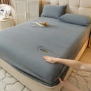 GobekUsa Cozy Velvet Fitted Sheet: Thick Warm Bed Cover for Bedroom Living Room