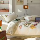GobekUsa Embroidered Milk Fleece Winter Bedding Set for Warmth & Cozy Comfort