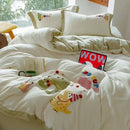 GobekUsa Embroidered Milk Fleece Winter Bedding Set for Warmth & Cozy Comfort
