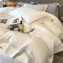 GobekUsa Eucalyptus Fiber Lace Bedding Set for Soft, Silky & Cool Skin-friendly Comfort