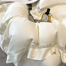 GobekUsa Eucalyptus Fiber Lace Bedding Set for Soft, Silky & Cool Skin-friendly Comfort