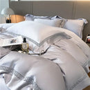 GobekUsa Eucalyptus Fiber Lace Bedding Set for Soft, Silky & Cool Skin-friendly Comfort