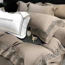 GobekUsa Eucalyptus Lyocell 1000TC Luxury Bedding Set with Wide Edge, Soft Silky & Breathable