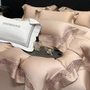 GobekUsa Eucalyptus Lyocell 1000TC Luxury Bedding Set with Wide Edge, Soft Silky & Breathable