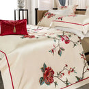 GobekUsa 200S Embroidery Egyptian Cotton Bedding Set - Queen King Linens