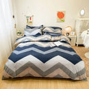 GobekUsa Cartoon Printed Bedding Set: Soft Cozy Duvet Cover, Bedsheet, Pillowcase, Single Double Bedclothes
