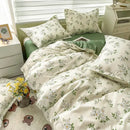 GobekUsa Cartoon Printed Bedding Set: Soft Cozy Duvet Cover, Bedsheet, Pillowcase, Single Double Bedclothes