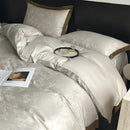 GobekUsa Jacquard Bedding Set - Lyocell Cotton Bed Linens, Sheet, Pillowcase, Quilt Cover