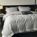 GobekUsa Jacquard Bedding Set - Lyocell Cotton Bed Linens, Sheet, Pillowcase, Quilt Cover