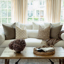 Anais Peach Floral Pillow Cover