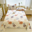 GobekUsa Cooling Cotton Flower Print Bed Cover Matress Protector