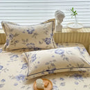 GobekUsa Cooling Cotton Flower Print Bed Cover Matress Protector