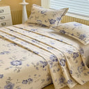GobekUsa Cooling Cotton Flower Print Bed Cover Matress Protector