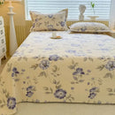 GobekUsa Cooling Cotton Flower Print Bed Cover Matress Protector
