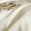 GobekUsa Flowers Embroidery Lace Ruffles Bedding Set in Soft Lyocell Fabric