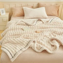 GobekUsa Fluffy Rabbit Plush Warm Blanket for Bed, Soft & Cozy Autumn Winter Comfort