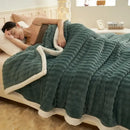 GobekUsa Fluffy Rabbit Plush Warm Blanket for Bed, Soft & Cozy Autumn Winter Comfort