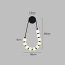 GobekUsa Cream Italian Style Asymmetric Magic Bean Wall Lamp