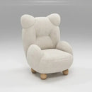 GobekUsa Kids' Lamb Velvet Bear Sofa Chair: Cute & Cozy Single Seat for Bedroom & Living Room