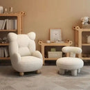 GobekUsa Kids' Lamb Velvet Bear Sofa Chair: Cute & Cozy Single Seat for Bedroom & Living Room