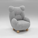 GobekUsa Kids' Lamb Velvet Bear Sofa Chair: Cute & Cozy Single Seat for Bedroom & Living Room