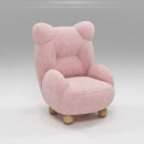 GobekUsa Kids' Lamb Velvet Bear Sofa Chair: Cute & Cozy Single Seat for Bedroom & Living Room