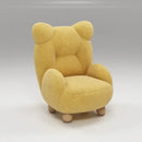 GobekUsa Kids' Lamb Velvet Bear Sofa Chair: Cute & Cozy Single Seat for Bedroom & Living Room