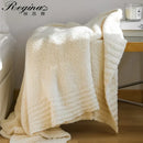 GobekUsa Fuzzy Downy Knitted Throw Blanket - Soft & Cozy Microfiber Quilt for Sofa, Bed, and Air Conditioning Room