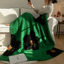 GobekUsa Korean Kawaii Flower Blanket: Soft Carpet for Bedroom, Sofa, Office - Single Tapestry Throw Blanket
