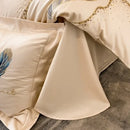 GobekUsa Cotton Embroidery Bed Linens Set: Full-Queen-King Size, Sheet, Duvet Cover, Pillowcase