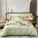 GobekUsa Cotton Embroidery Bed Linens Set: Full-Queen-King Size, Sheet, Duvet Cover, Pillowcase