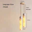 GobekUsa Cream Marble Chandelier Pendant Light for Luxury Bedroom and Bar Counter
