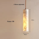 GobekUsa Cream Marble Chandelier Pendant Light for Luxury Bedroom and Bar Counter