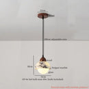 GobekUsa Cream Marble LED Pendant Light: Modern Nordic Hanging Lamp for Living, Bedroom, Kitchen