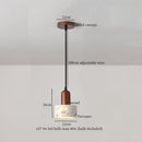 GobekUsa Cream Marble LED Pendant Light: Modern Nordic Hanging Lamp for Living, Bedroom, Kitchen