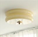 GobekUsa Cream Medieval Glass Ceiling Lamp for Living Room, Dining Room, Bedroom & Study