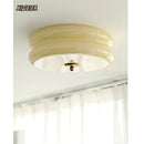 GobekUsa Cream Medieval Glass Ceiling Lamp for Living Room, Dining Room, Bedroom & Study