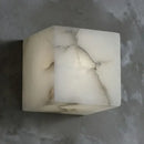 GobekUsa Cube Marble Wall Lamp Natural Stone LED Sconce for Bedroom and Hallway Lighting