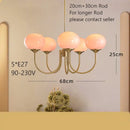 GobekUsa Cream Pink Bedroom Pendant Light for Cozy Living Spaces