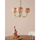 GobekUsa Cream Pink Bedroom Pendant Light for Cozy Living Spaces
