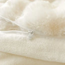 GobekUsa Double-Sided Rabbit Fur Bedding Set, Plush Velvet Fleece, Monochromatic Luxury Duvet Set