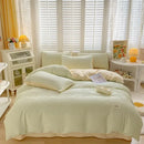 GobekUsa Bubble Yarn Fabric Full Bedding Set with Duvet Cover, Sheet, Quilt, Pillowcase