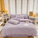 GobekUsa Bubble Yarn Fabric Full Bedding Set with Duvet Cover, Sheet, Quilt, Pillowcase