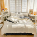 GobekUsa Bubble Yarn Fabric Full Bedding Set with Duvet Cover, Sheet, Quilt, Pillowcase