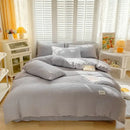 GobekUsa Bubble Yarn Fabric Full Bedding Set with Duvet Cover, Sheet, Quilt, Pillowcase