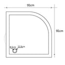 Cream Royal Marble Polished Corner Shower Base 36x36x2 Inches
