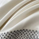 GobekUsa 1000TC Egyptian Cotton Embroidered Bedding Set, Queen King Size Duvet Cover Set