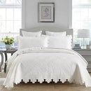 GobekUsa 100% Cotton Embroidery Quilt Set, Queen Size Bedspread with Pillowcase