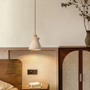 GobekUsa LED Wood Yellow Travertine Pendant Light for Living Room Bedside - Nordic Interior Lighting